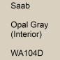 Preview: Saab, Opal Gray (Interior), WA104D.